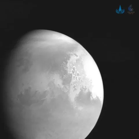 Çin Mars görevinden ilk fotoğrafı paylaştı