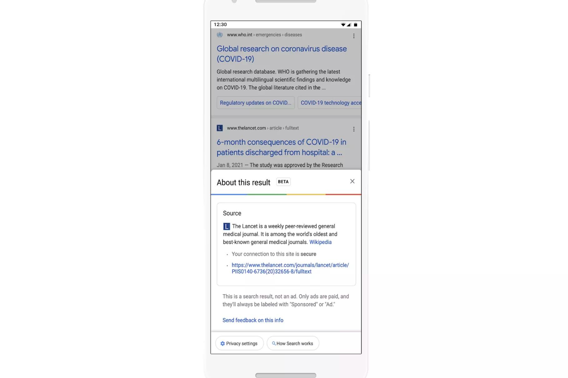 google arama sonuçları