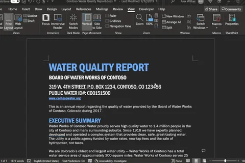 Microsoft Word için daha fazla koyu mod desteği yolda