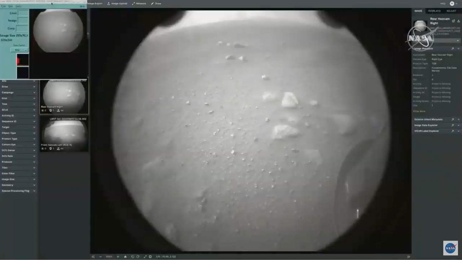 Perseverance Mars yüzeyine başarılı şekilde indi, ilk fotoğrafları paylaştı