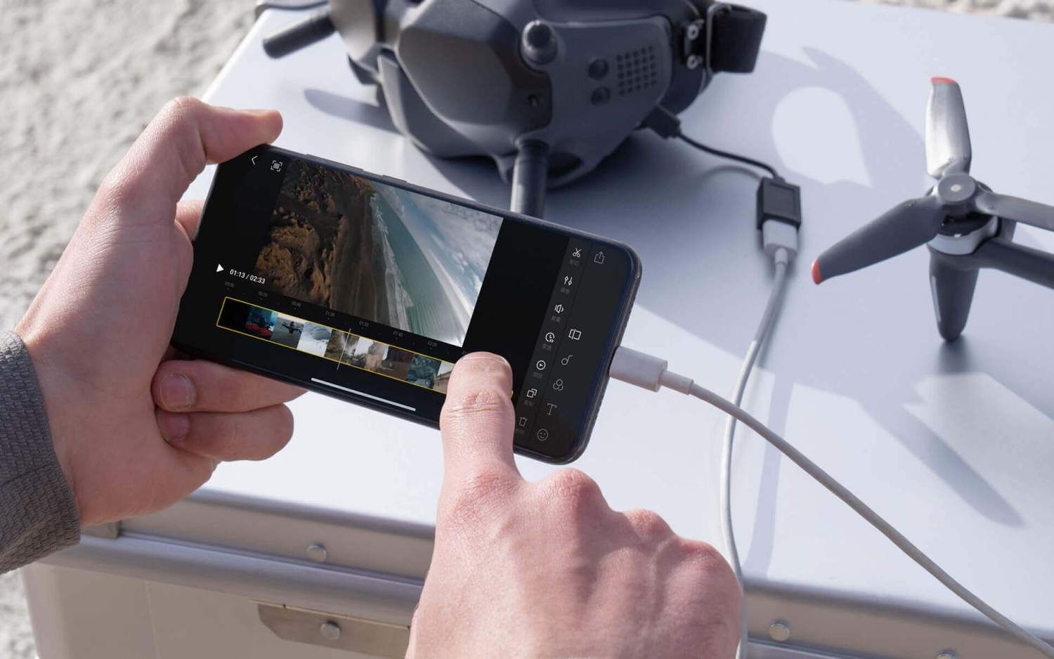 DJI FPV 4K kayıt yetenekli ve profesyonel drone pilotlarına özel