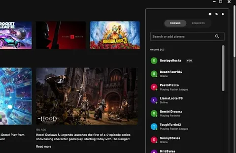 Epic Games Store sosyal özelliklerle yenileniyor