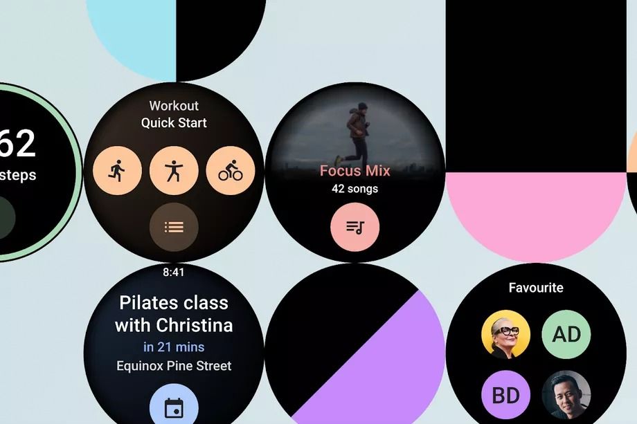 google wear os tiles