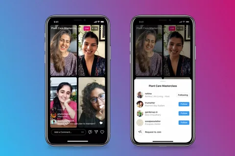 Instagram Live Rooms ile dört kişi aynı anda canlı yayın yapabilir