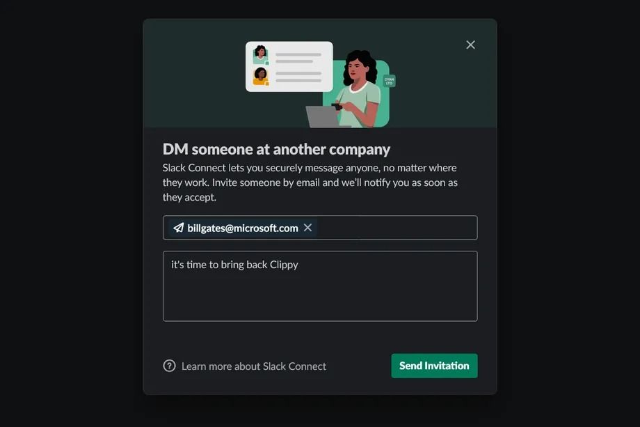 slack dm