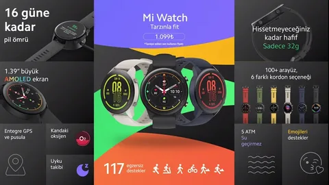 Xiaomi Mi Watch Türkiye’de, işte fiyatı ve özellikleri