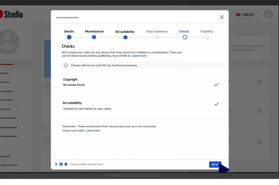 youtube telif hakkı kontrolleri