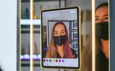 Amazon artırılmış gerçeklik teknolojisinin yeteneklerini kuaför salonunda sergiliyor