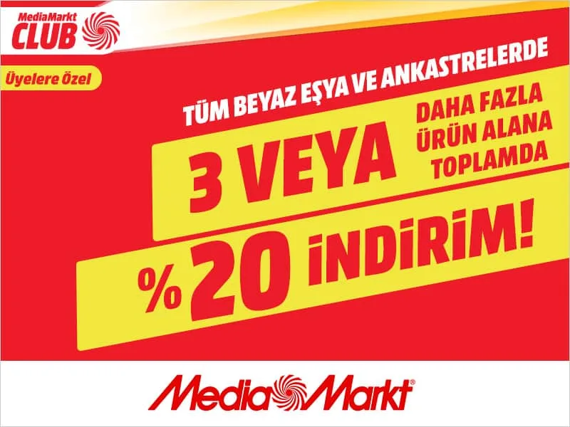 Evlenecekler veya evini yenileyecekler için MediaMarkt beyaz eşya kampanya fırsatları