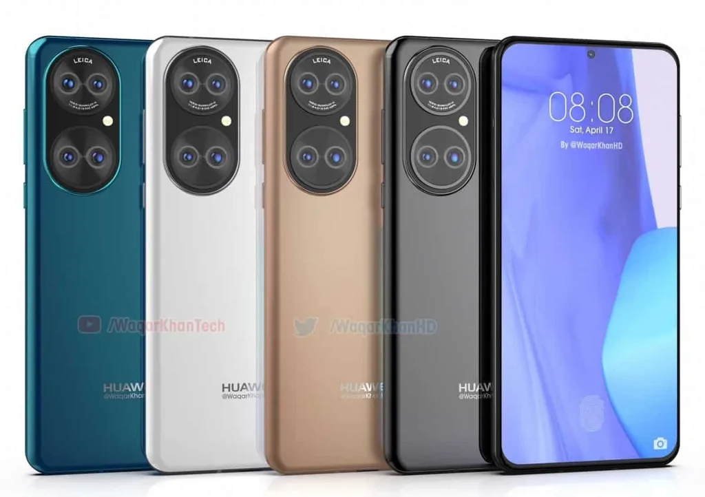 Yüksek kaliteli görseller Huawei P50’nin tasarımının detaylarını gösteriyor