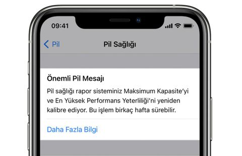 ios 14.5 beta 6 pil sağlığı kalibrasyon aracı