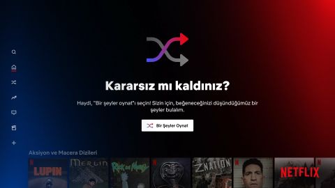 netflix bir şeyler oynat