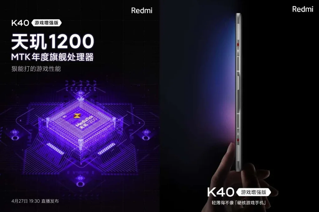 Redmi K40 Gaming Edition Dimensity 1200 işlemciyle gelecek