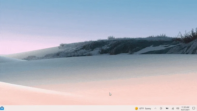 windows 10 görev çubuğu