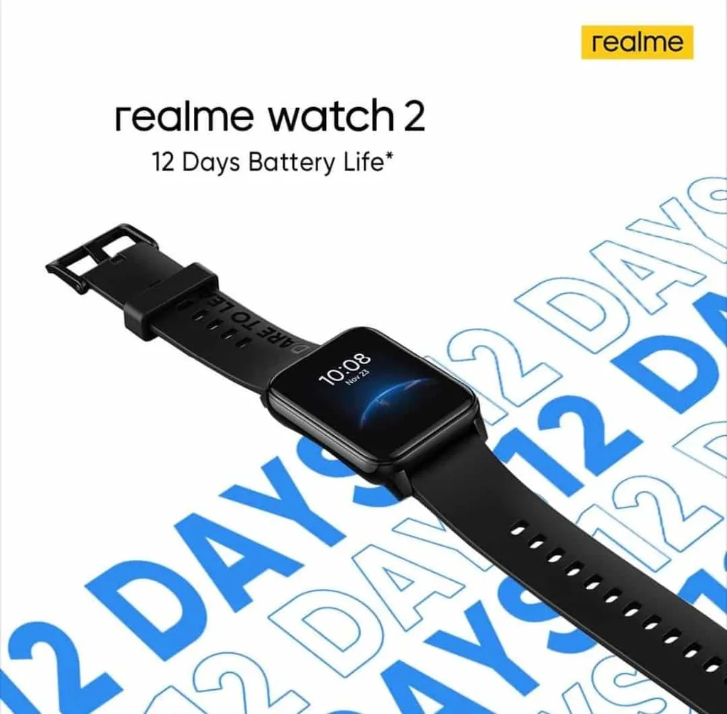 Yakında beklenen Realme Watch 2 ile ilgili uzun pil ömrü detayı