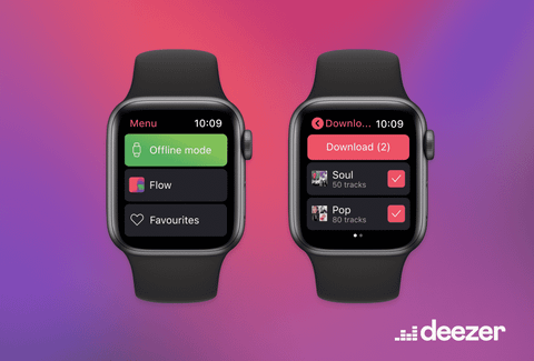 deezer apple watch