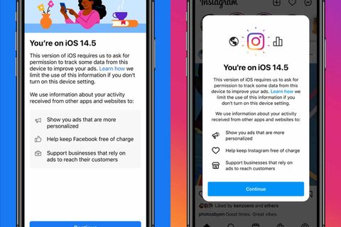 facebook instagram ios 14.5