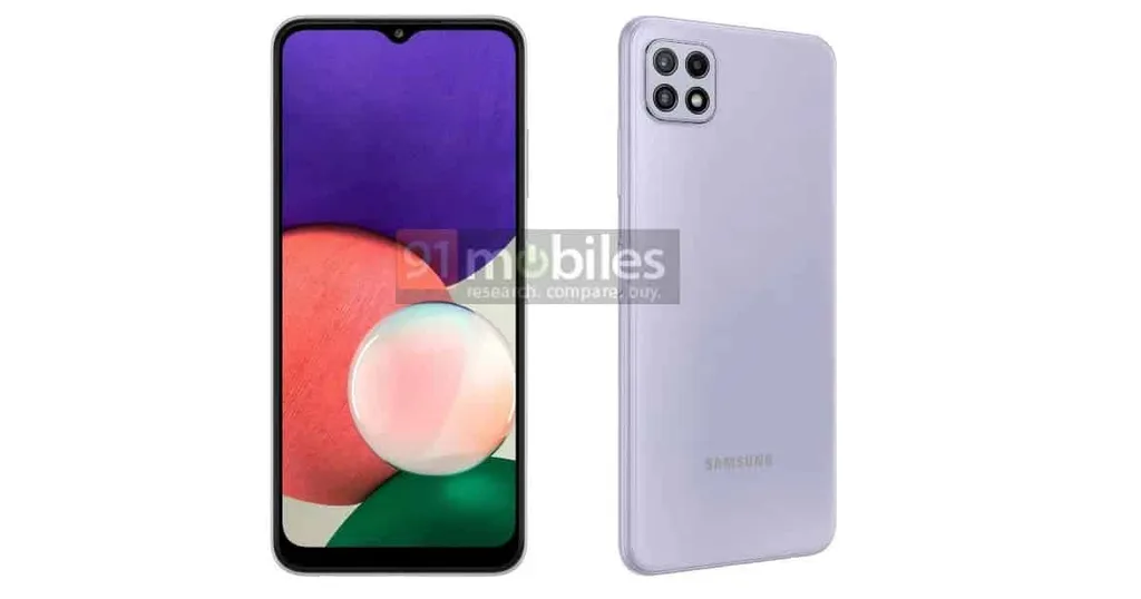 Galaxy A22 5G 90 Hz 1080p ekranla gelecek