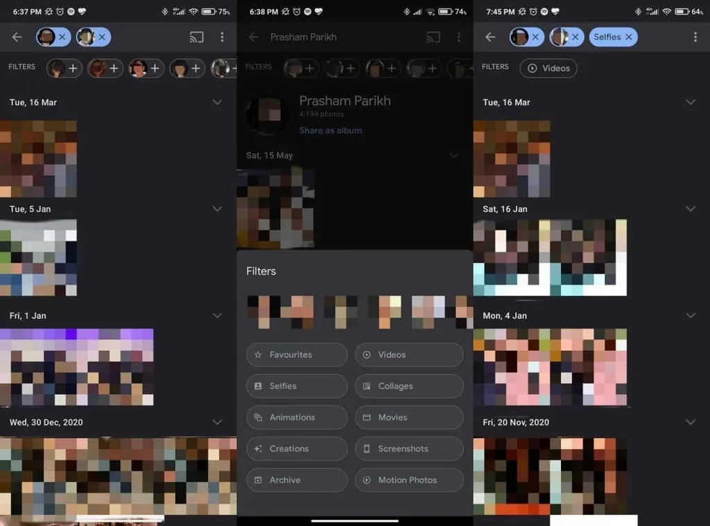 Google Fotoğraflar için yeni arama sonucu filtreleri geliyor