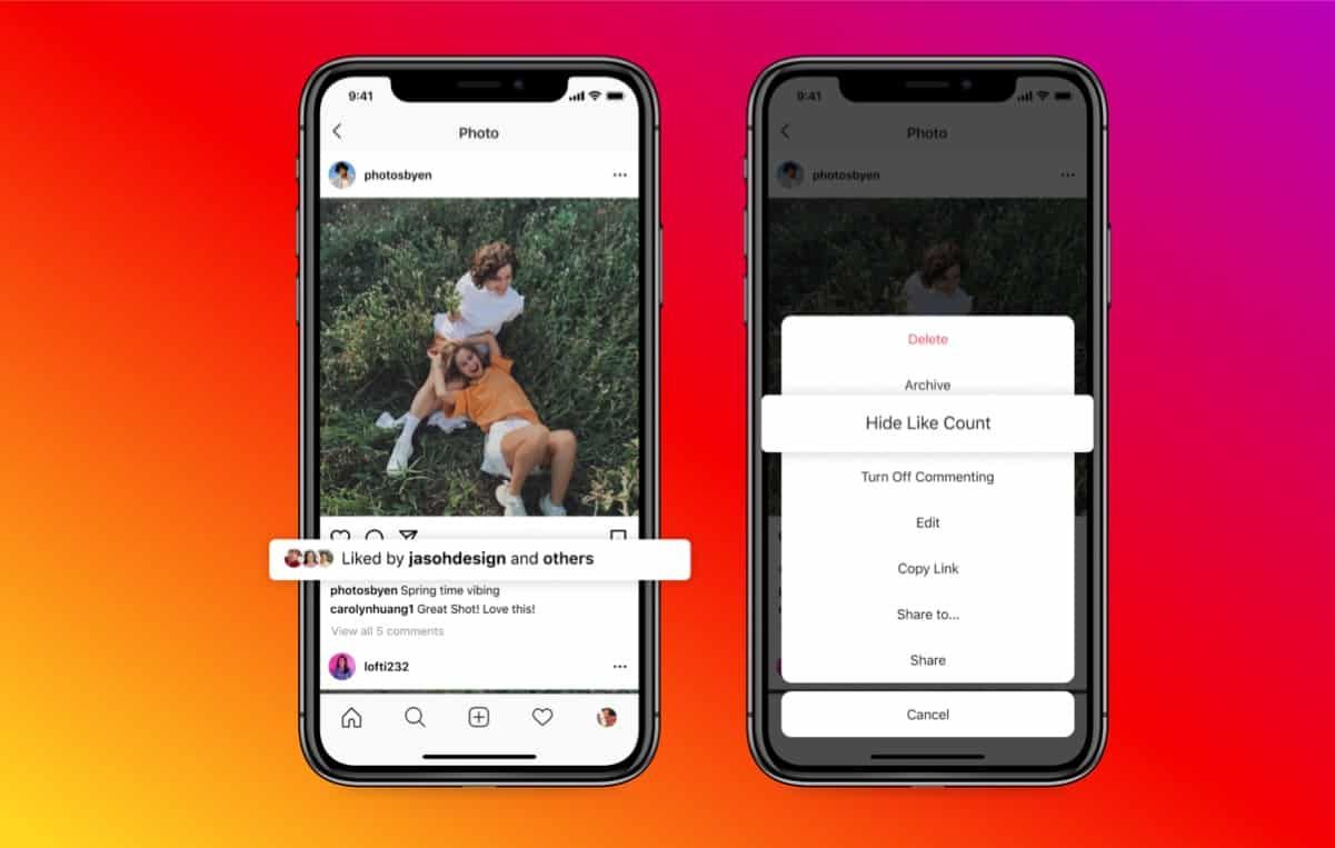 instagram begeni sayisi gizleme