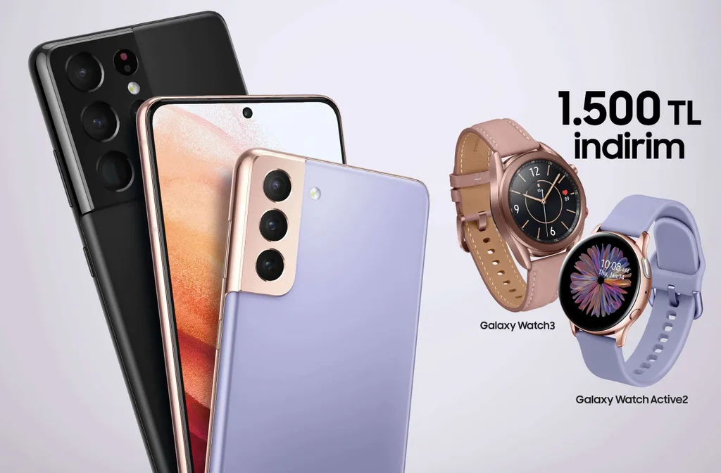 Samsung Galaxy S21 serisi ile geçerli Galaxy Watch 3 ve Active 2 fırsatı