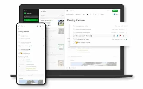 Evernote kişisel projeler için görev yöneticisi sunuyor