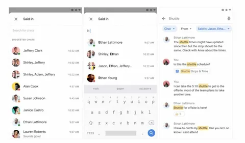 Google Chat gelişmiş arama özellikleriyle yenileniyor