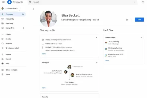 Google Kişiler yeni tasarımıyla Google Plus’ı hatırlatıyor