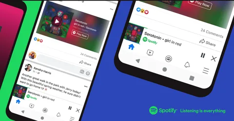 Spotify Mini player ile Facebook içinde müzik ve podcast dinleme imkanı