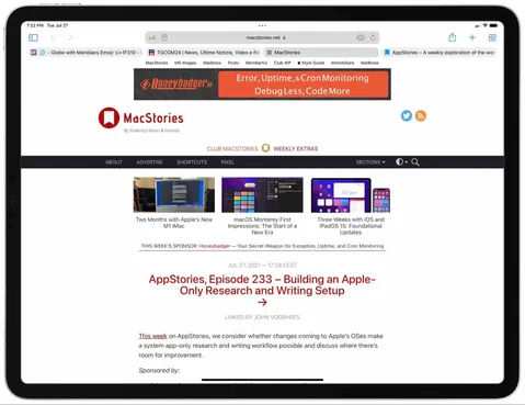 Apple’ın Safari değişiklikleri en son iPadOS 15 beta ile opsiyonel hâle geliyor