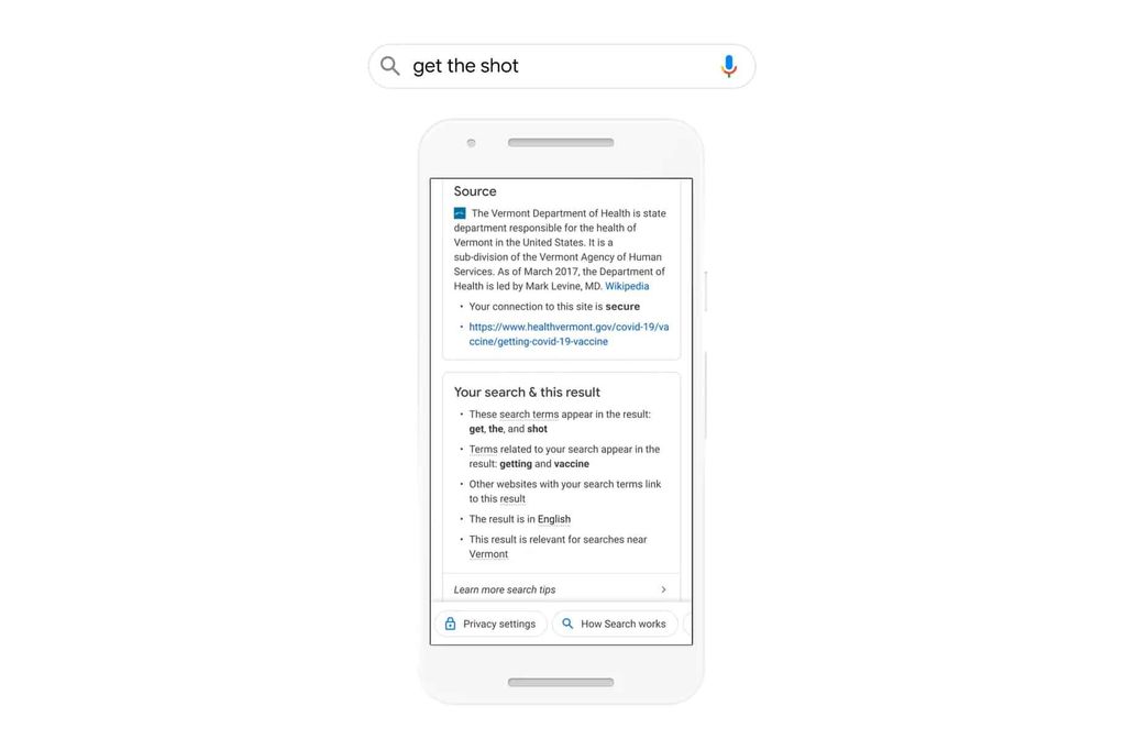 google bu sonuçlar hakkında