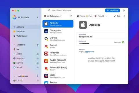 1Password Mac uygulaması için büyük tasarım değişikliği