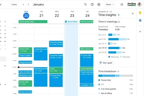 Google Takvim toplantılarda geçen zamanı detaylandıracak