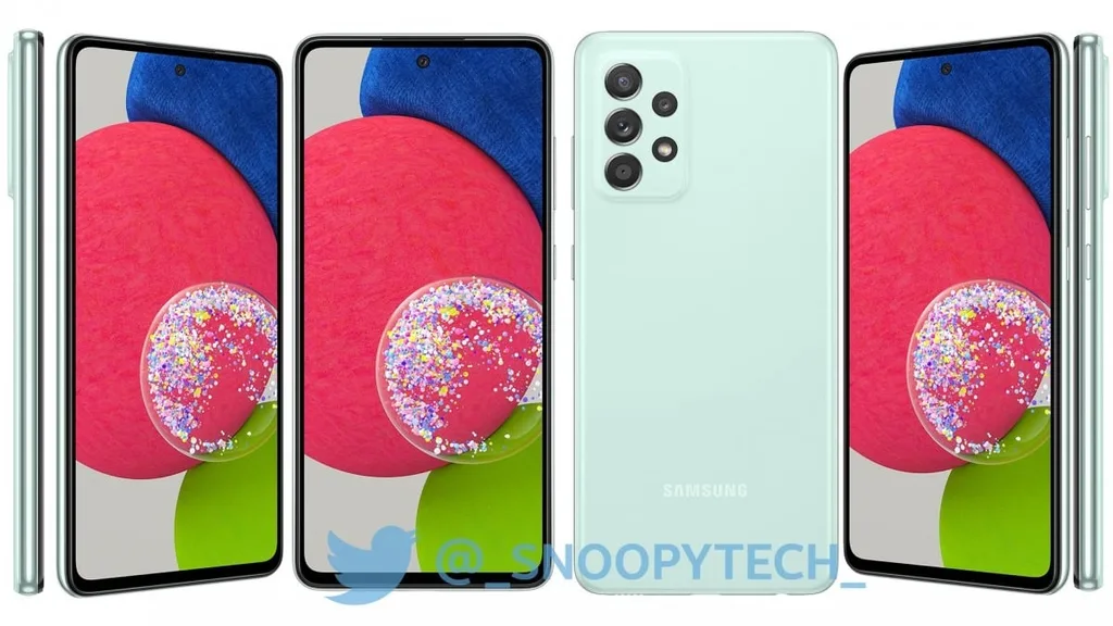 Galaxy A52s 5G dört farklı renk seçeneğiyle görüldü