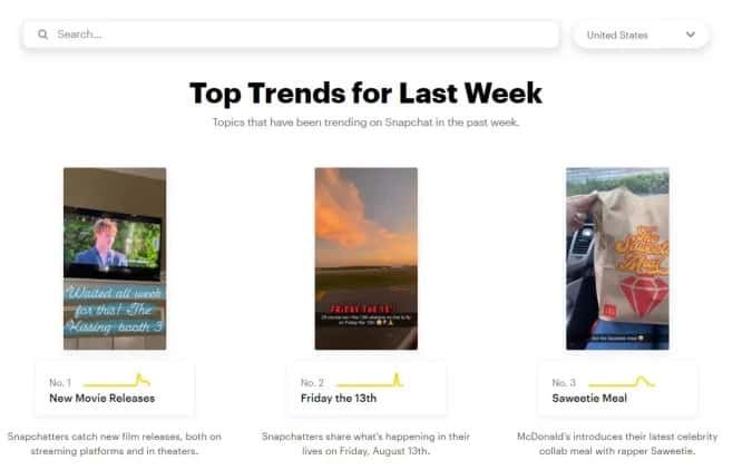 snapchat trends