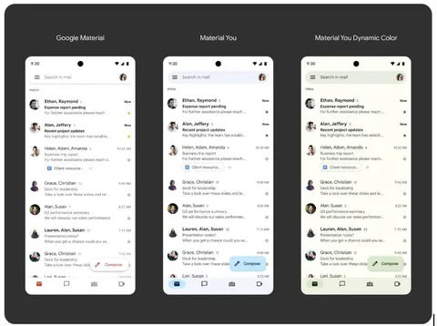 Google Material You tasarımını yeni uygulamalara götürüyor