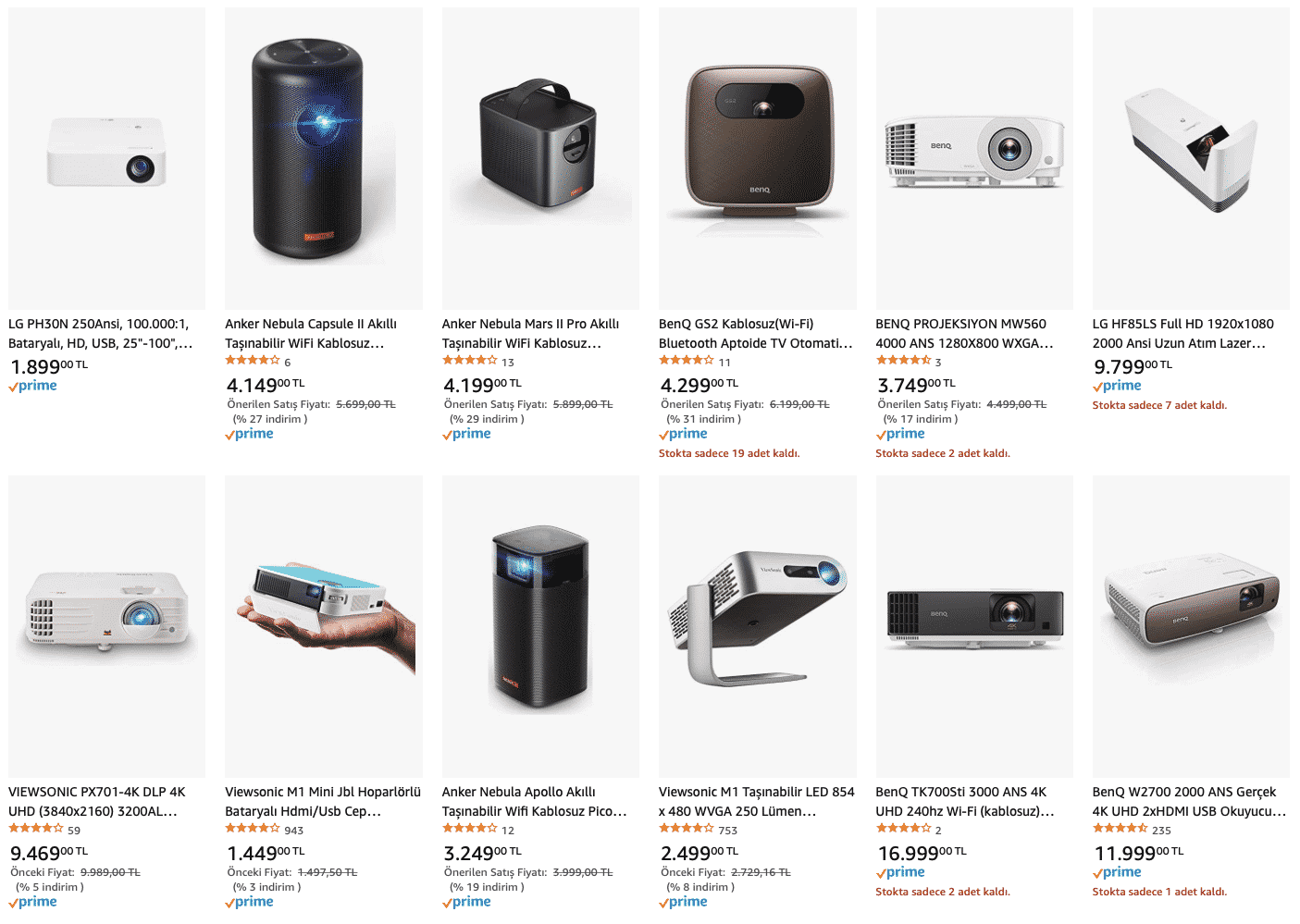projektör indirim fırsatı