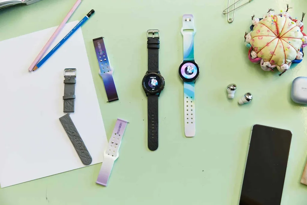 Samsung Galaxy Watch 4 için elma kabuğundan yapılmış saat kayışları