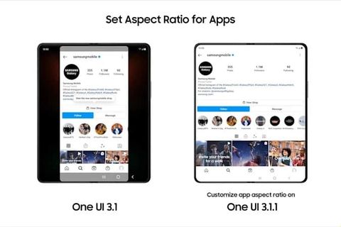 samsung one ui 3.1.1 galaxy z fold 3