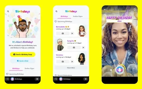 Snapchat Birthday Mini ile doğum günlerini hatırlatlatacak
