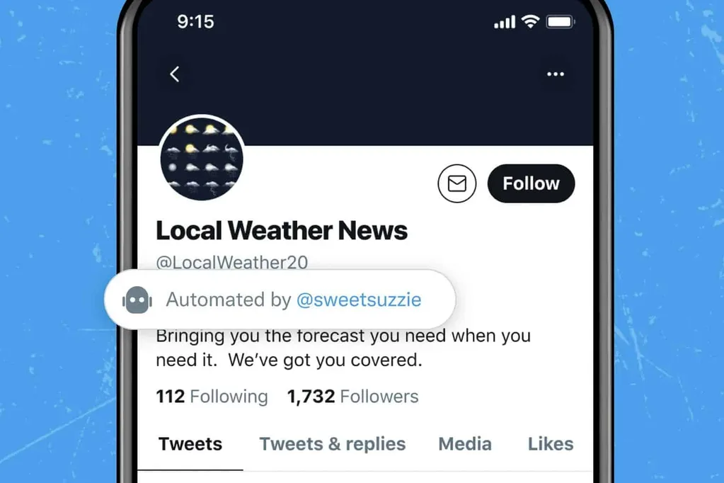 Twitter otomatik hesaplar için bilgilendirici etiketi deniyor