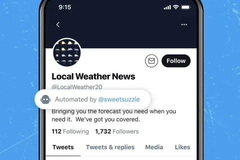 Twitter otomatik hesaplar için bilgilendirici etiketi deniyor