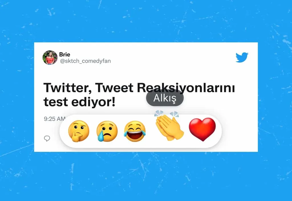 Twitter Reactions özelliğini Türkiye’de test ediyor