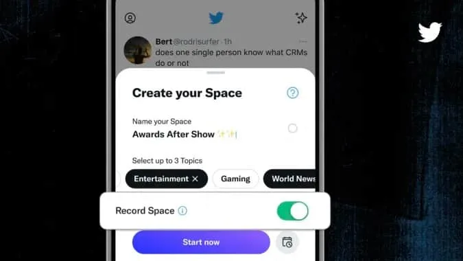 Twitter Spaces için yeni özellikler