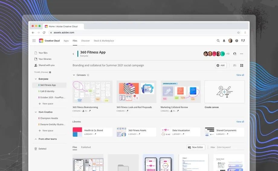 adobe creative cloud spaces
