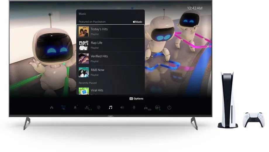 apple music sony ps5