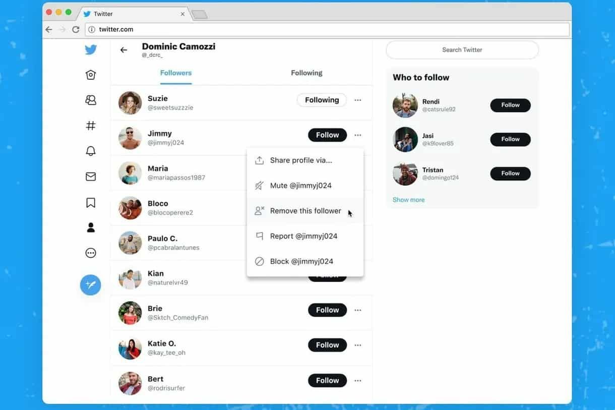 twitter takipçi kaldırma