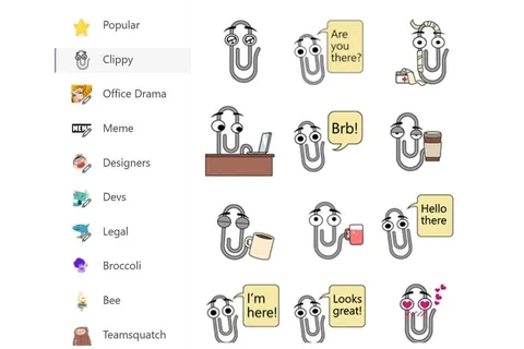 Clippy çıkartma paketiyle Microsoft Teams’e geri dönüyor