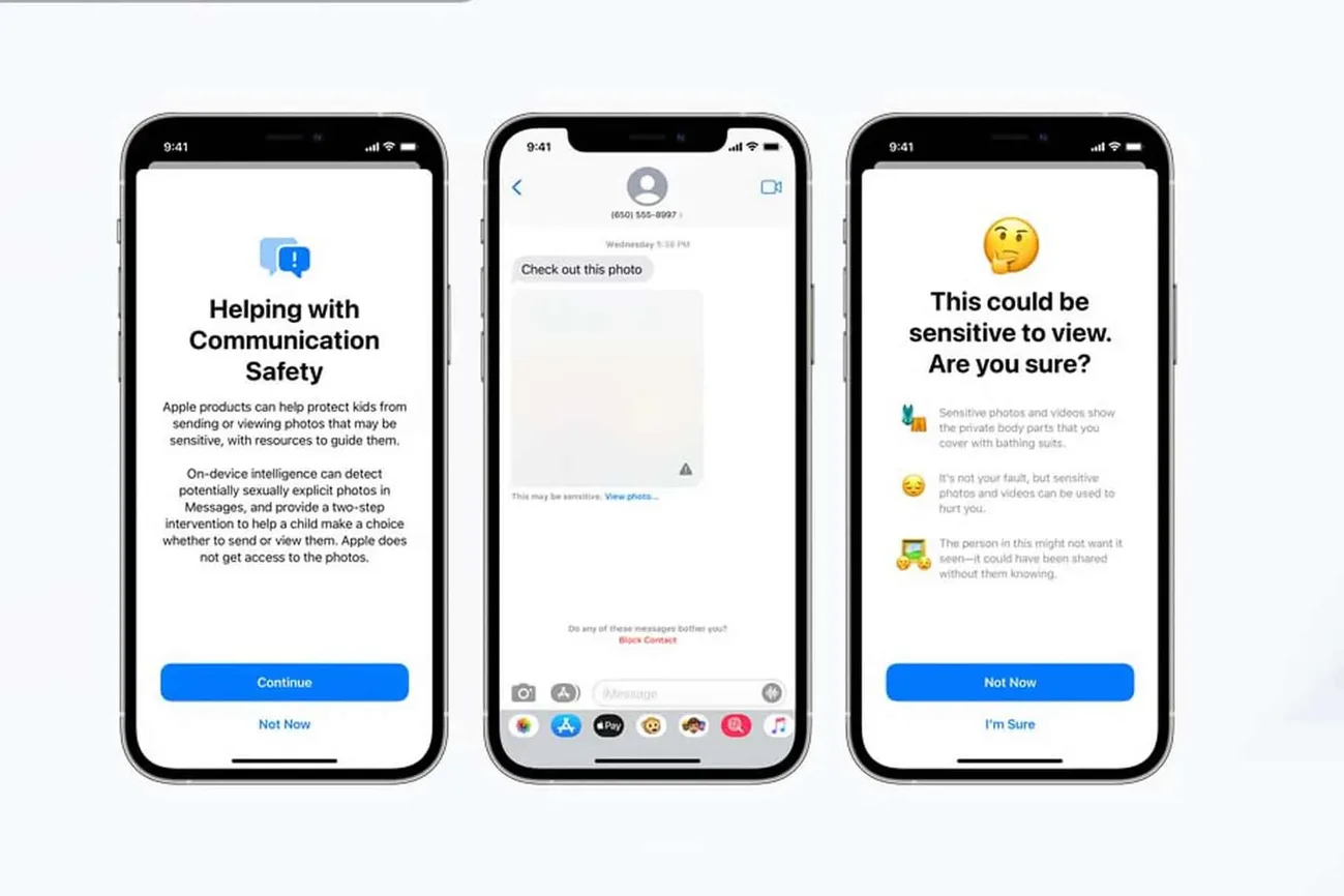 iOS 15.2 beta sürümünde çocuklar için Apple İletişim Güvenliği var