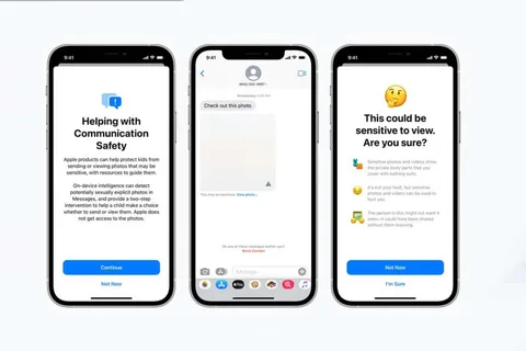 iOS 15.2 beta sürümünde çocuklar için Apple İletişim Güvenliği var